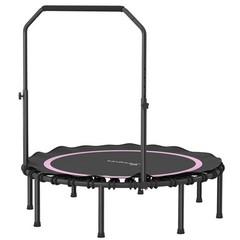 48″ Rebounder Trampoline for Adults, Foldable Trampoline, Pink