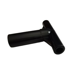 5Pcs T Shaped Pipe Sleeve Trampoline Enclosure Poles End Caps for Workout Yard