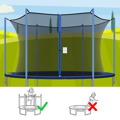 Replacement Safety Net Enclosure for 12 13 14 15ft Round Trampoline 4/6/8 Poles