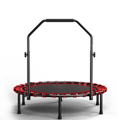 40-inch foldable trampoline with handle – high-grade – elastic – black