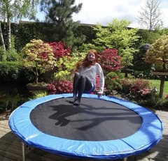 Costway Replacement Trampoline Mat Fit 14ft Frame w/80 V-Hooks Using 5.5″ Spring