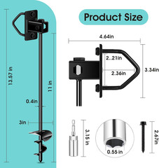 Heavy-Duty Screw-In Ground Anchors for Trampolines and Outdoor Structures