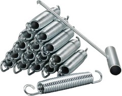 16 Pack Heavy Duty Trampoline Springs 5.5-7 Inch with Stainless Steel T-Hook