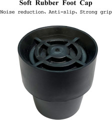 4 Pieces Mini Trampoline Leg Cap Tips, Rubber Caps Fits 1 Inch inside Diameter T