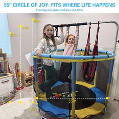 Py Super Mode 55 Trampoline For Kids Enclosure Toddler Trampoline Adjustable
