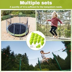 12 Pcs Trampoline Pole Caps Replacement 1.26 Incn – Enclosure Trampoline Green