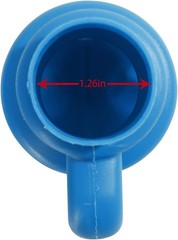 Easy-Fit 1.26″ Trampoline Pole Caps – 6-Pack in Blue with Assembly Tools