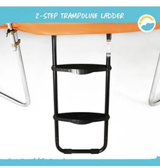 SkyBound Two-Steps Universal Trampoline Ladder – Wide-Step Ladder Brand New