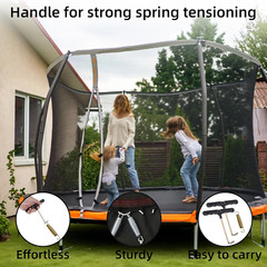 2 PCS Trampoline Spring Tool T-Shape Spring Puller Tool, Trampoline Hook Tool, S