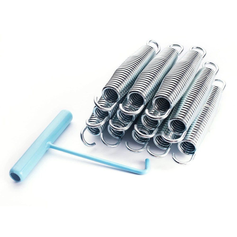 SkyBound Trampoline Springs 12pk (3.5″ to 8.5″ sizes) Thicker Steel Replacement
