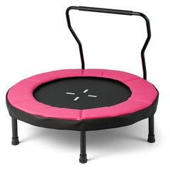 40″ Trampoline for Kids Indoor/Outdoor Fitness Trampoline w/ Foam Handlebar