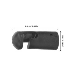 6Pcs Durable Reusable Plastic Trampoline Pole Covers Black for Trampoline Use