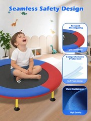 BLUERISE 3FT Toddler Trampoline Red Blue
