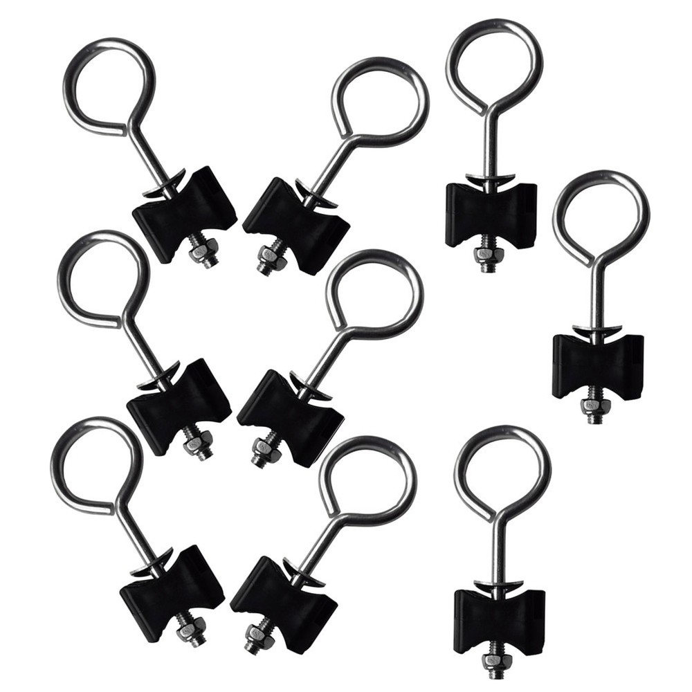 9 Pcs Metal Ground Anchors Screw in Heavy Duty Stakes for Trampoline