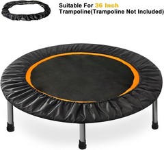 Mini Trampoline Spring Cover – 36-Inch Safety Pad in Black Oxford Cloth