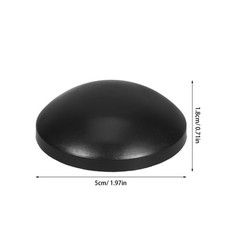 15Pcs Durable Black Plastic Trampoline Pole End Caps Replacement Set