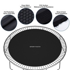 Round Replacement Trampoline Spring Mat Spare Part Fits 12ft 14ft 15ft Frame