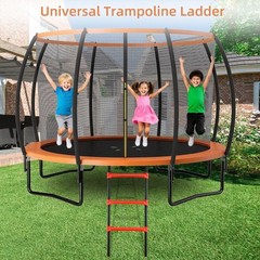 3 Steps Trampoline Ladder with Wide Steps,Durable and Easy to Assemble