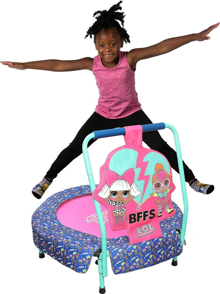 LOL Surprise! OMG Dolls Indoor Mini Trampoline with Handle for Toddlers, Feature