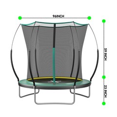 8FT Springfree No Gap Trampoline – Green