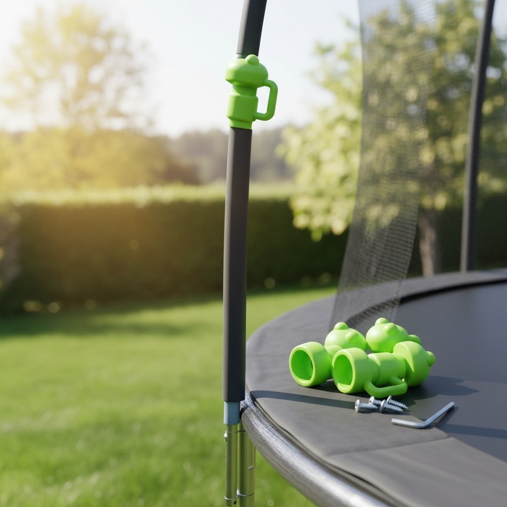 Ultimate 1.26″ Trampoline Enclosure Pole Caps – 6 Green Pieces Included