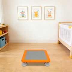 Square Kids Mini Trampoline 154LBS Anti-slip Eva Pad Indoor Outdoor Jumping Toy