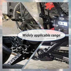 2PCS Foldable Motorcycle Foot Pegs,2026 Upgraded Clamp-On Motorcycle Foot