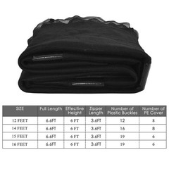 Topbuy 12/14/15/16FT Enclosure Net Trampoline Replacement Safety Net
