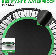 40″/48″ Rebounder Trampoline for Adults with Bungee Cords, Exercise Rebounder fo
