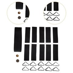 10 Pieces Trampoline Buckle Black Trampoline Mat Parts for Trampoline Repair