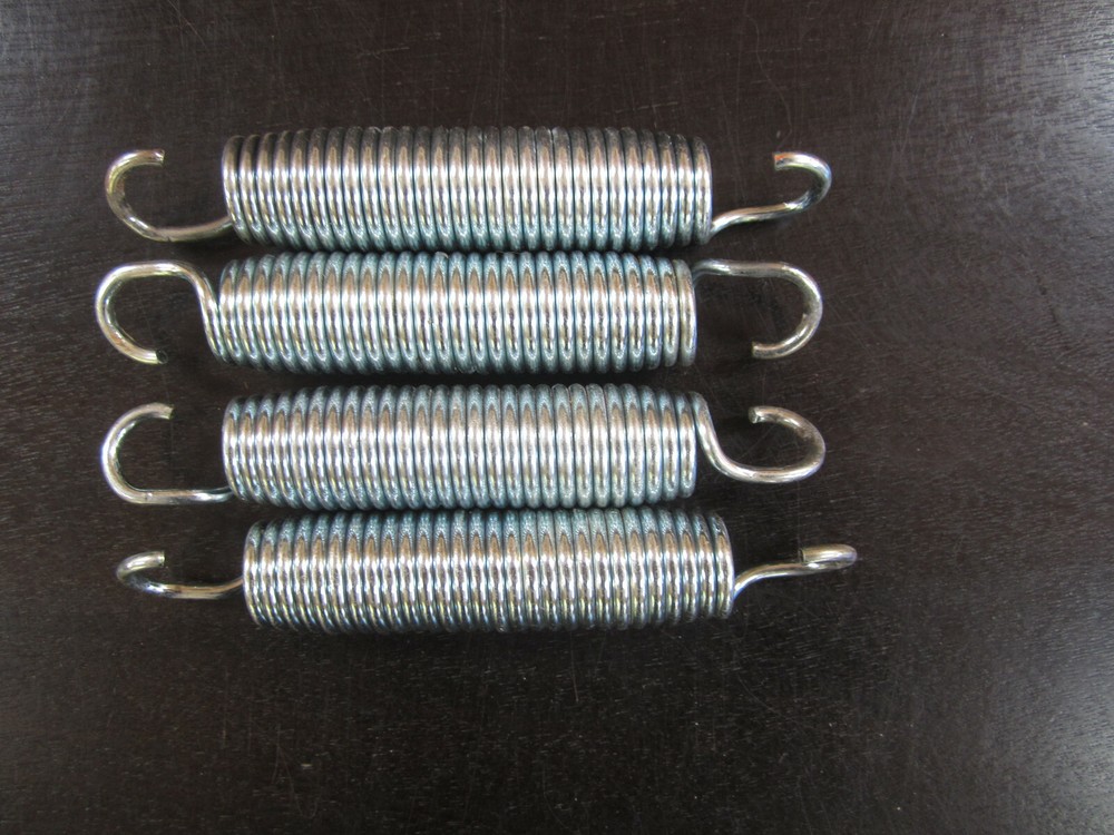 Set of 4 Trampoline Springs 5-1/4 Inch long End to End Heavy Duty (used)