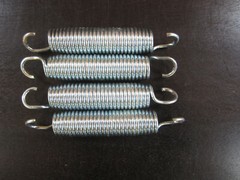 Set of 4 Trampoline Springs 5-1/4 Inch long End to End Heavy Duty (used)