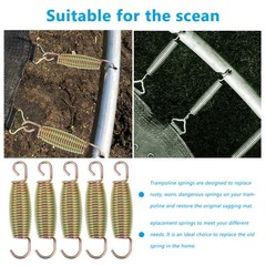 1 Set Galvanized Steel Trampoline Springs with ABS Components