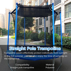 Trampoline Shade Cover, Trampoline Cover for 8FT 10FT 12FT 14FT 16FT Straight Po