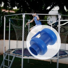 10Pcs Reusable Blue Plastic Trampoline Net Pole Connector Caps Protector
