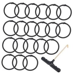 20Pcs Trampoline Replacement Bungee Cords, Black Elastic Trampoline Ropes with
