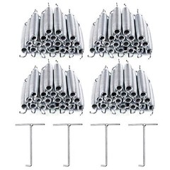 80Pcs 7″ Trampoline Springs Heavy Duty Galvanized Steel Replacement Spring Kit