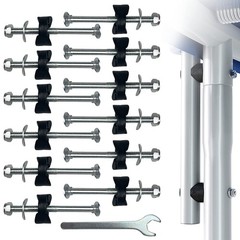 12 Pack M6 Galvanized Steel Trampoline Screws with Key for Fixed …