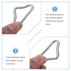 40PCS Trampoline Triangle Buckle Replacement for Trampolines Belt New