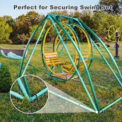 12 Pcs 12 Inch Trampoline Stakes: Trampoline Anchors High Wind Heavy Duty U S…