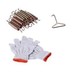 14/24pcs 5.5″ 7″ 6.5″ Trampoline Springs Heavy Steel Replacement Kit+Hook+gloves