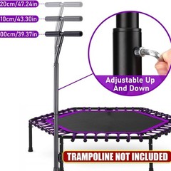 Trampoline Handle Bar Sturdy Accessories for Exercise Indoor Outdoor Workout