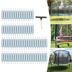 72PCS Trampoline Springs with Spring Tool Trampoline Springs Replacement