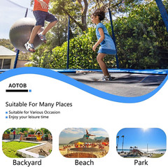 Trampoline with Safety Net for Kids Outdoor 8FT-15FT ASTM 400LBS