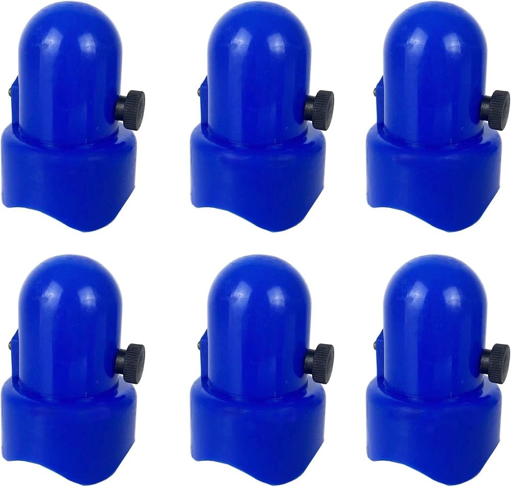 Large Trampoline Enclosure Pole Caps with Screw-in Bolts, Only Fit for Pole 1.5