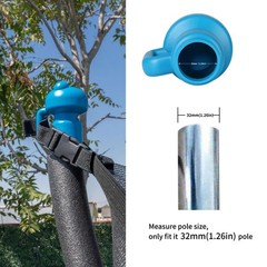 Trampoline Enclosure Pole Cap Set – 6 Blue Caps for 1.26″ Diameter Poles