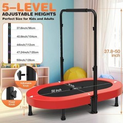 40″/56” Mini Trampoline Fitness Rebounder Foldable for Adults and Kids Exercise