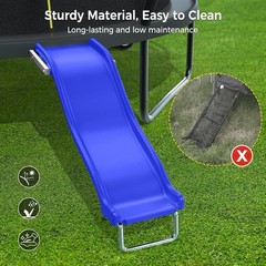 Plastic Trampoline Slide 8-16FT Blue Support