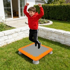 Square Kids Mini Trampoline 154LBS Anti-slip Eva Pad Indoor Outdoor Jumping Toy