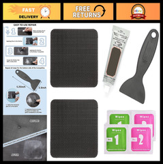 Trampoline Mat Repair Kit – 4″x4″ Square Patches for Tears & Holes, Easy Fix